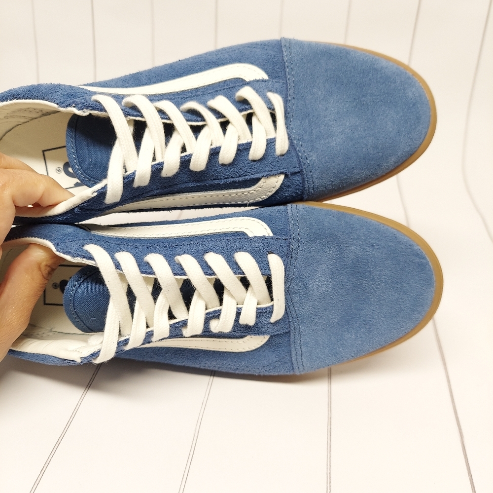 Vans Old Skool Lowpro In Blue - Picture 11 of 11